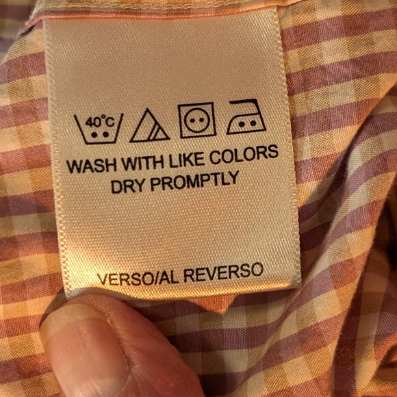 Ben Sherman Men's Checkered Button-Up Shirt Size 15 1/2 32-33 - Picture 9 of 12